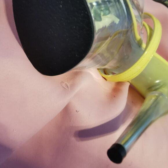 Women's Size 9 Yellow Rose Filled Heels Pleaser Style Halloween Cosplay Costume - Picture 7 of 13